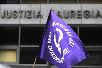 Borroka feministaren ikurra, Bilbon.