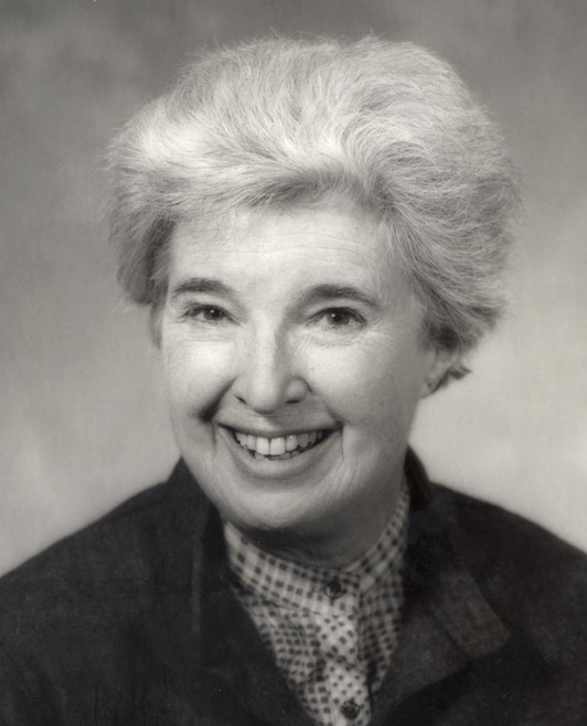 Gerda Lernerren erretratu bat, 1984koa.
