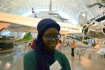 Fatoumata Kebe astronomo frantziarra espazioaren kutsaduran aditua da.