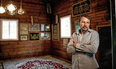 Bertako tartariar bat, Kruszynianyko meskita barruan.