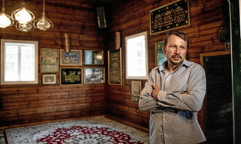 Bertako tartariar bat, Kruszynianyko meskita barruan.