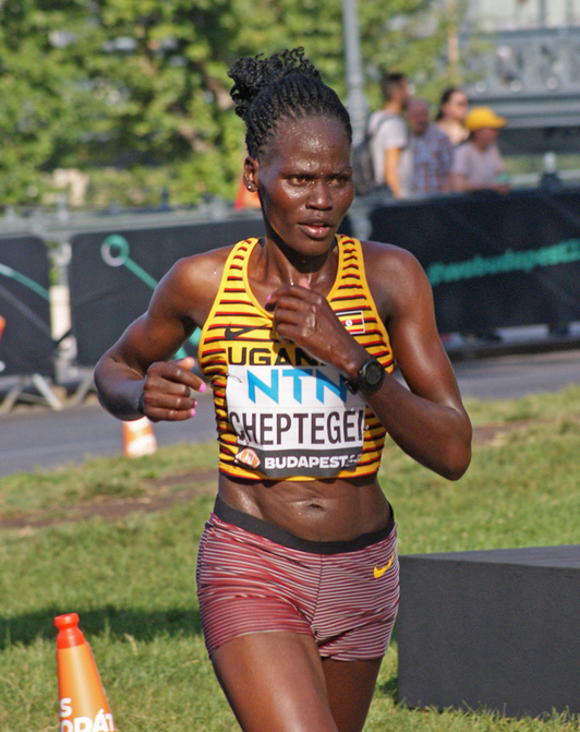 Rebecca Cheptegei, 2023an Budapesten.