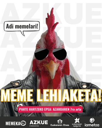 Memeka lehiaketaren kartela, irudian.