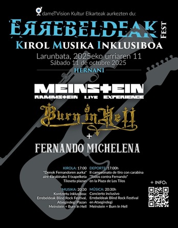 Errebeldeak Fest jaialdiaren aurtengo kartela, irudian. 