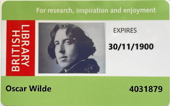 Oscar Wilderen txartel berria eta 1889ko maiatzetik 1896ko apirilera arteko fideikomisogileen dokumentuak .