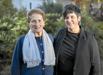 Feli Madariaga eta Onintza Enbeita.