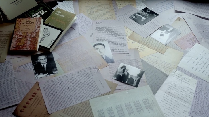 ‘Mirande, film bat egiteko zirriborroa’ filmaren irudia. 