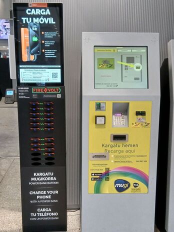 Bateria eramangarriak alokatzeko makina.