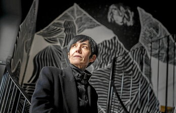 Maitane Azurmendi Mungiako sortzailea, Azpeitiko Mendietxe Museoan. Bertako zuzendaria da.