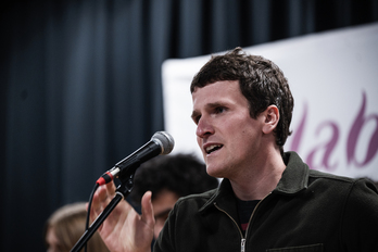 Servier Etxexuri, gaurko saioan bertsotan.