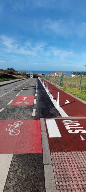 Sopelako bidegorriak, irudian.