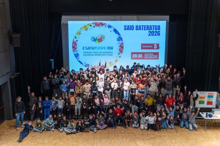 Herriko haur eta gazteei zuzendutako Eskubidean planaren azken saio bateratua, irudian.