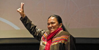 Milagro Sala, 2016an atxilotu aurretik.