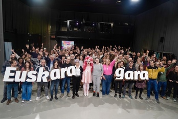 Korrikaren aurkezpen soziala, Bilbon.